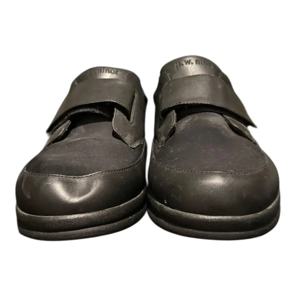 P. W. Minor Canfield 16831 Natural Strap Shoes Ortho Black Men's Size 11.5 2W